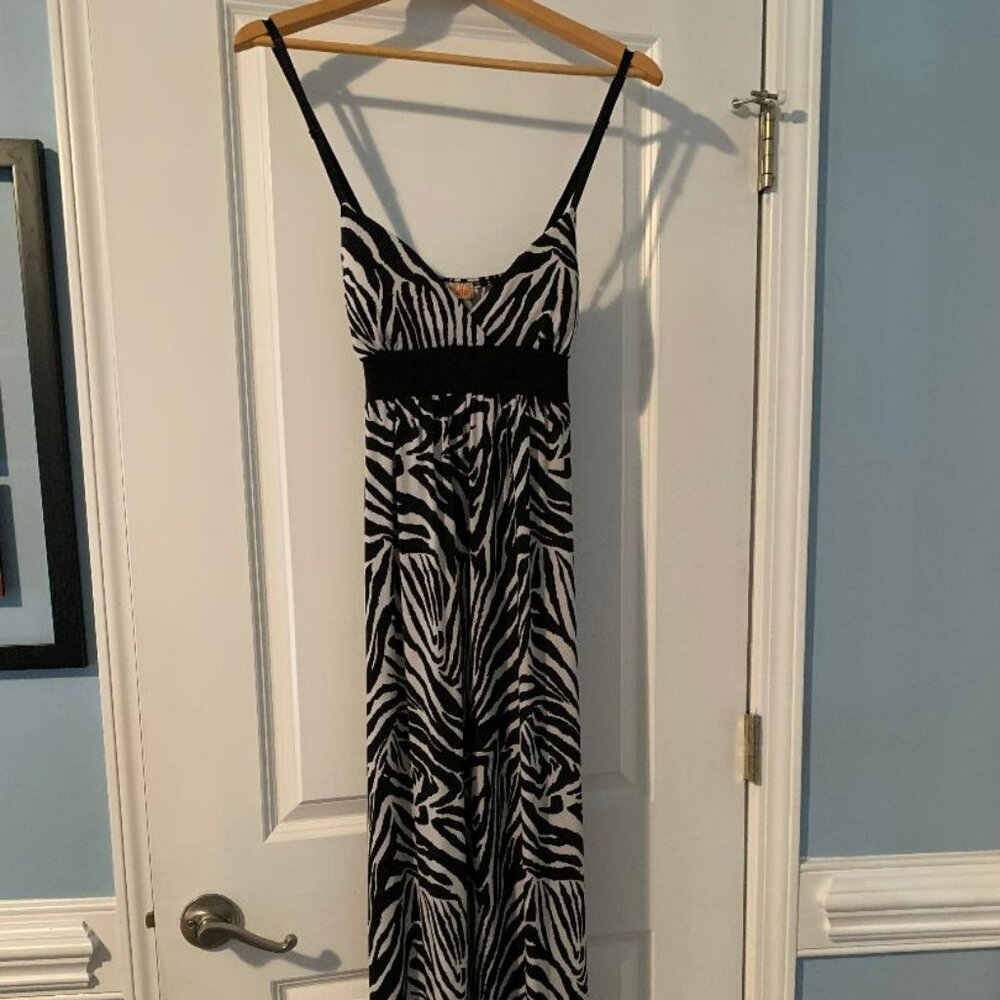lala, Zebra print, Black/White women's dress